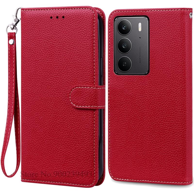 Для Realme C75 чехол-книжка из кожи, чехол-кошелек для Realme C75, чехол-книжка, чехол-книжка, чехол-книжка For Realme C75 4G